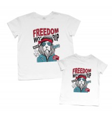 Комплект футболок для папы и сына "Freedom"