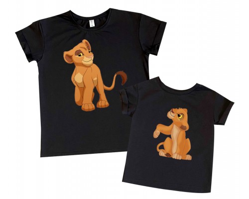 Комплект футболок для мамы и сына Король Лев купить в интернет магазине