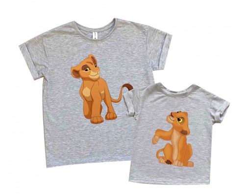 Комплект футболок для мамы и сына Король Лев купить в интернет магазине