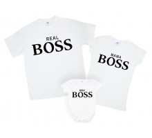 Набор футболок для семьи family look "Mini BOSS"