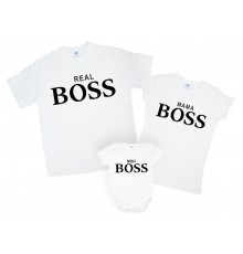 Набір футболок для сім'ї family look "Mini BOSS"