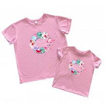 Комплект футболок для мамы и дочки "Sweet summer"