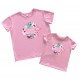 Комплект футболок для мами та доньки Sweet summer купити в інтернет магазині