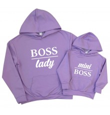 Boss lady, mini boss - комплект толстовок для мамы и дочки