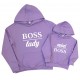 Boss lady, mini boss - комплект толстовок для мамы и дочки купить в интернет магазине