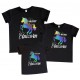 Unicorn Daddy, Mama, Princess - комплект футболок для всей семьи купить в интернет магазине
