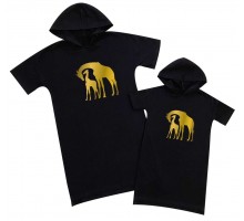 Жирафи - комплект суконь для мами та доньки