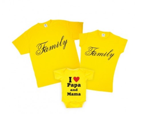 Комплект футболок для всієї родини Family купити в інтернет магазині