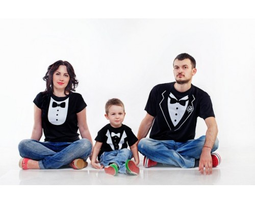 Комплект футболок Family Look Смокинг купить в интернет магазине