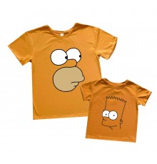 Комплект футболок для папы и сына "Симпсоны"