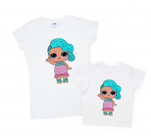 Комплект футболок для мами та доньки "Ляльки ЛОЛ"
