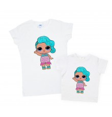 Комплект футболок для мамы и дочки "Куклы ЛОЛ"