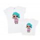 Комплект футболок для мамы и дочки Куклы ЛОЛ купить в интернет магазине