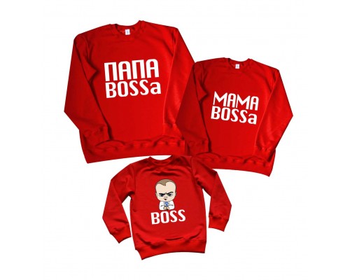 Комплект свитшотов family look Baby Boss купить в интернет магазине