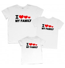 I love my family - футболки для всей семьи family look
