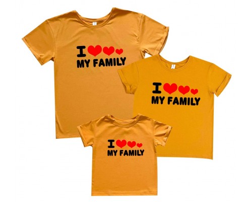 I love my family - футболки для всієї родини family look купити в інтернет магазині