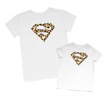 Супермен - одинаковые футболки для мамы и дочки