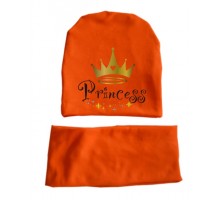 Princess - детская шапка удлиненная с хомутом