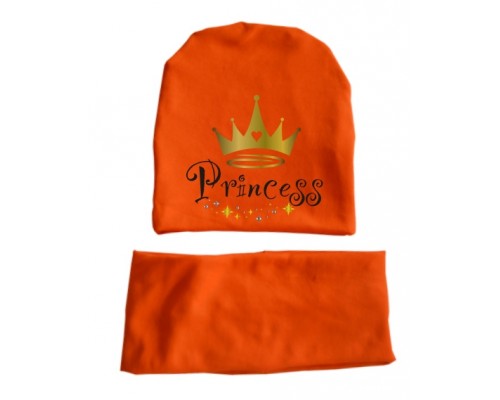 Princess - детская шапка удлиненная с хомутом для девочек купить в интернет магазине