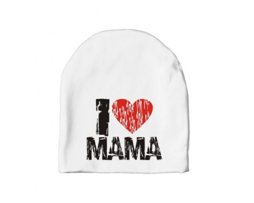 I love mama - дитяча шапка подовжена для дівчаток купити в інтернет магазині