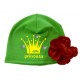 I am princess - шапка дитяча з квіткою для дівчинки купити в інтернет магазині