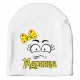 Мордочка девочка именная - детская шапка удлиненная для девочек купить в интернет магазине