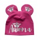 Именная с короной на ушках - детская шапка с ушками для девочек купить в интернет магазине