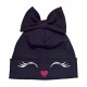 Реснички и носик глиттер - шапка-бант для девочек купить в интернет магазине