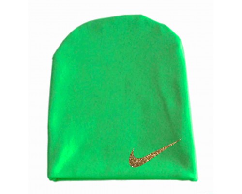 Найк глиттер - детская шапка удлиненная для девочек купить в интернет магазине