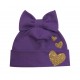 Сердечка гліттер - шапка-бант для дівчаток купити в інтернет магазині