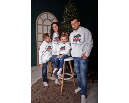 Микки Маусы новогодние - комплект утепленных толстовок для всей семьи купить в интернет магазине