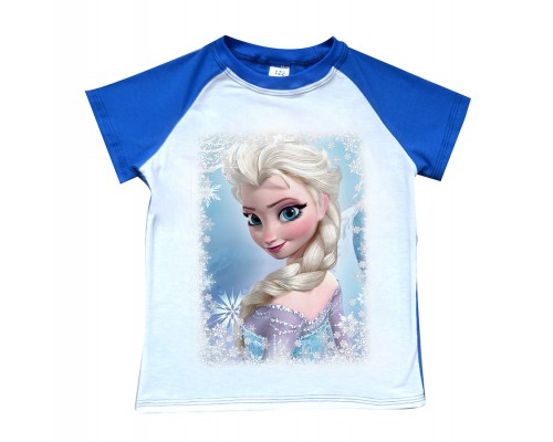 Ельза Холодне серце - дитяча футболка 2-х кольорова для дівчинки купити в інтернет магазині