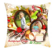 Самой лучшей Бабушке - новогодняя подушка декоративная на 2 фото