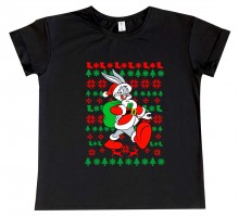 Багз Банні Санта - дитяча новорічна футболка