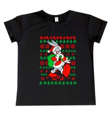 Багз Банни Санта - детская новогодняя футболка