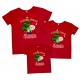 С Новым Годом! И Рождеством Христовым! - комплект новогодних футболок для всей семьи купить в интернет магазине