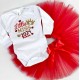 Little Miss 2024 - новогодний комплект для девочки боди +юбка пачка фатиновая купить в интернет магазине