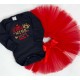 Little Miss 2024 - новорічний комплект для дівчинки боді +спідниця пачка фатинова купити в інтернет магазині