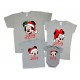 Микки Маусы новогодние - комплект семейных футболок на новый год для четверых купить в интернет магазине