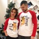 Веселі олені - 2-х кольорові новорічні футболки купити в інтернет магазині