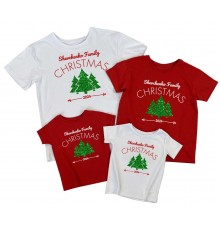 Family Christmas 2024 - именные новогодние футболки