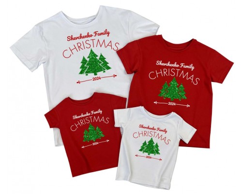 Family Christmas 2024 - именные новогодние футболки купить в интернет магазине