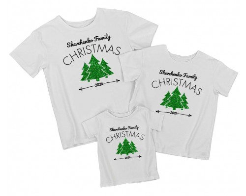 Family Christmas 2024 - іменні новорічні футболки купити в інтернет магазині