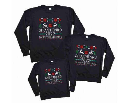 Family Christmas 2024 - именные новогодние свитшоты купить в интернет магазине