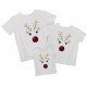 Олені гліттер - комплект новорічних футболок для всієї сімї купити в інтернет магазині