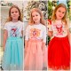 Santa Mama, Baby - новорічний комплект для мами та доньки футболка + спідниця фатинова балерина купити в інтернет магазині