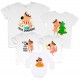 Весёлые олени - футболки для всей семьи Family Look на Новый год купить в интернет магазине