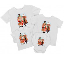 Семья - комплект семейных футболок family look
