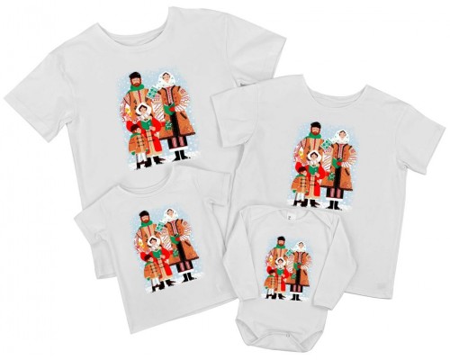 Семья - комплект семейных футболок family look купить в интернет магазине