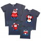 Пингвинчики - комплект новогодних футболок family look купить в интернет магазине